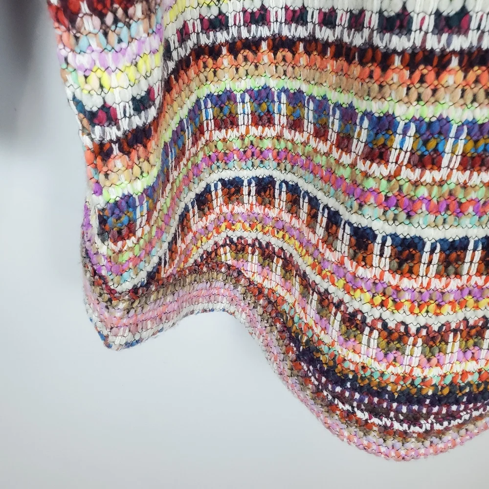 Anthropologie Dra Los Angeles Yoko Kimono Woven Knit Open Front Cardigan Size M